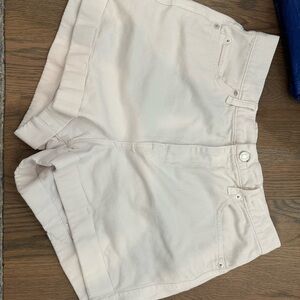 GAP White High Waist Shorts